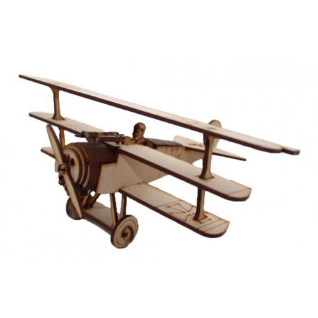 Red Baron (Fokker DR1) 3D Puzzle